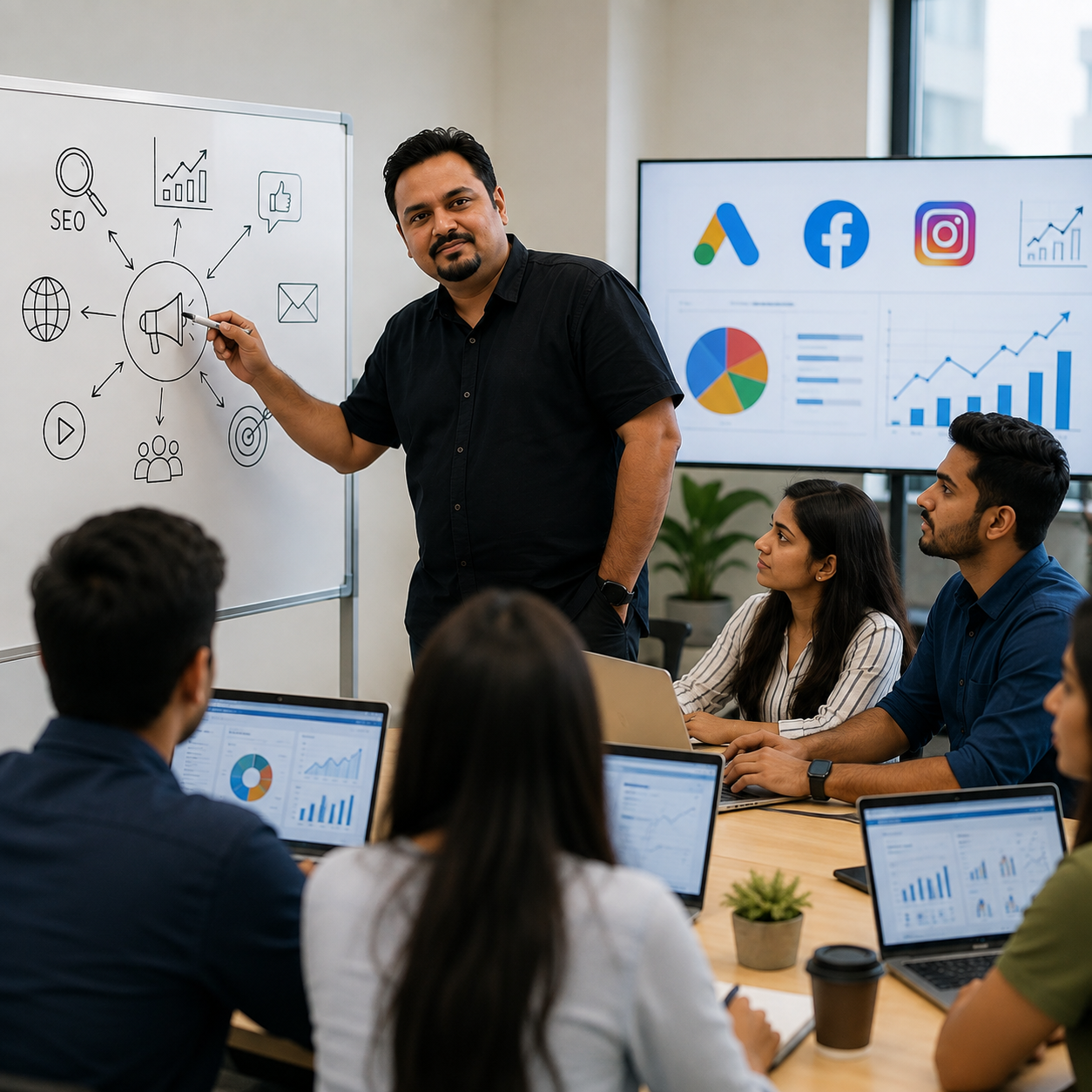 Trainer-led digital marketing learning